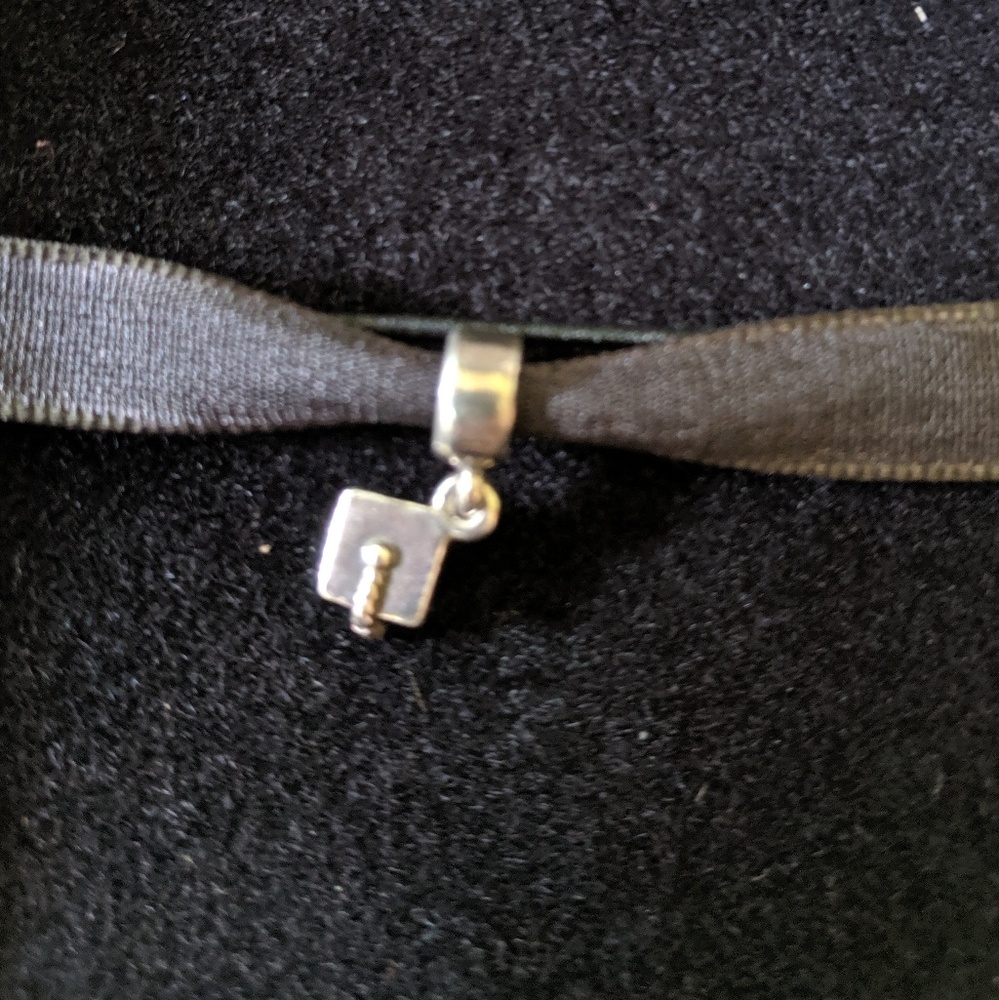 Pandora Graduation Cap Dangle Charm - Retired